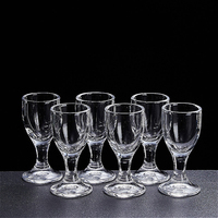 10ml/15ml Luxury Shot Glass Transparent Baijiu Glass High Footed Wine Glass Party Classic Glass Cups Wine Utensils Bar Glassware