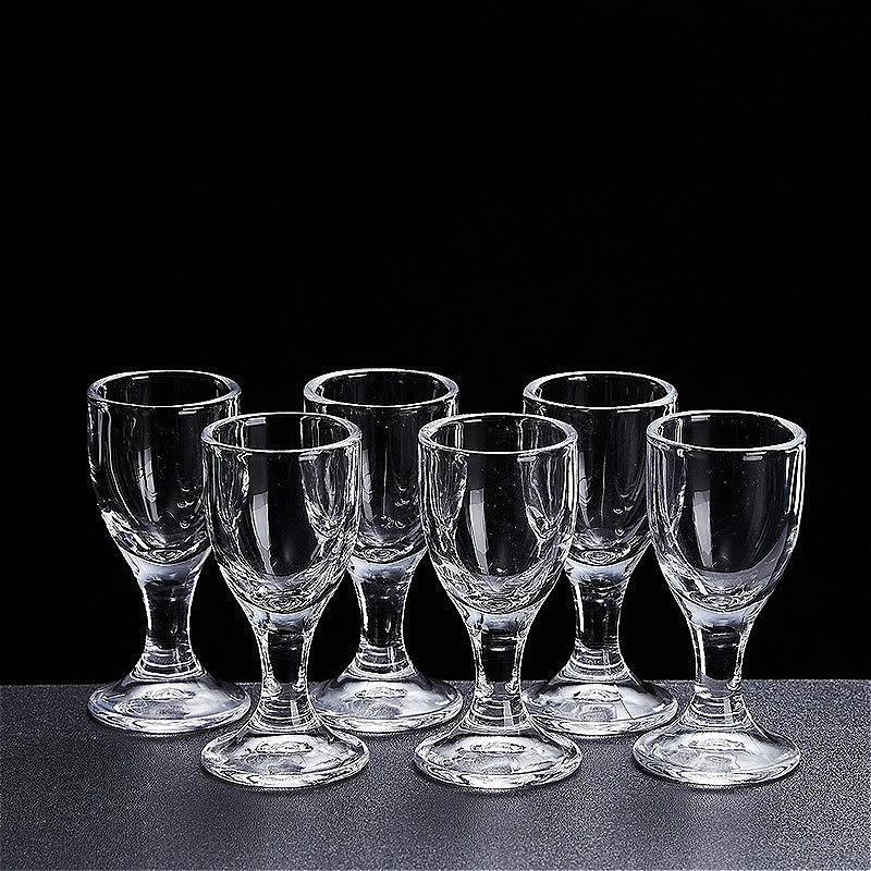 10ml/15ml Luxury Shot Glass Transparent Baijiu Glass High Footed Wine Glass Party Classic Glass Cups Wine Utensils Bar Glassware