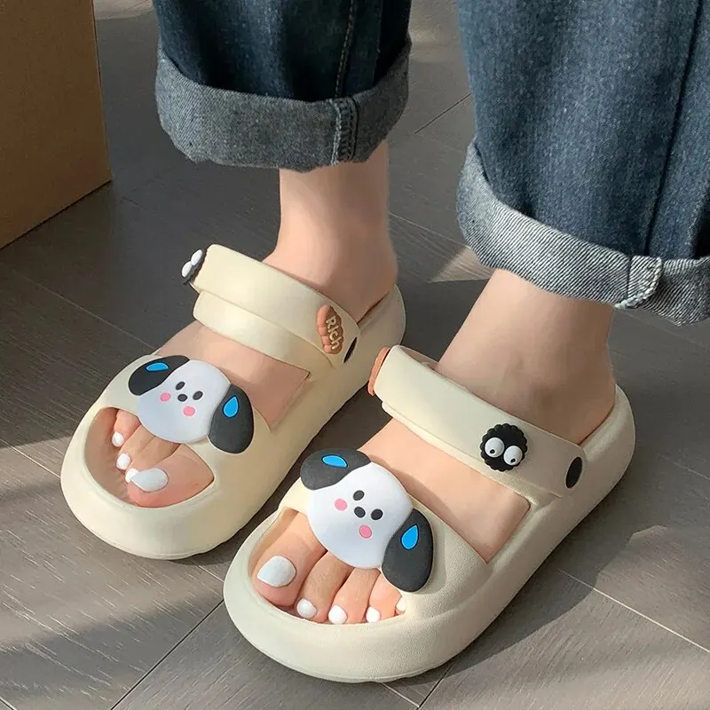 Cute Slippers for Women Summer Outwear, Indoor Home, Anti Slip Beach EVA Sandals for Women ZYT2420