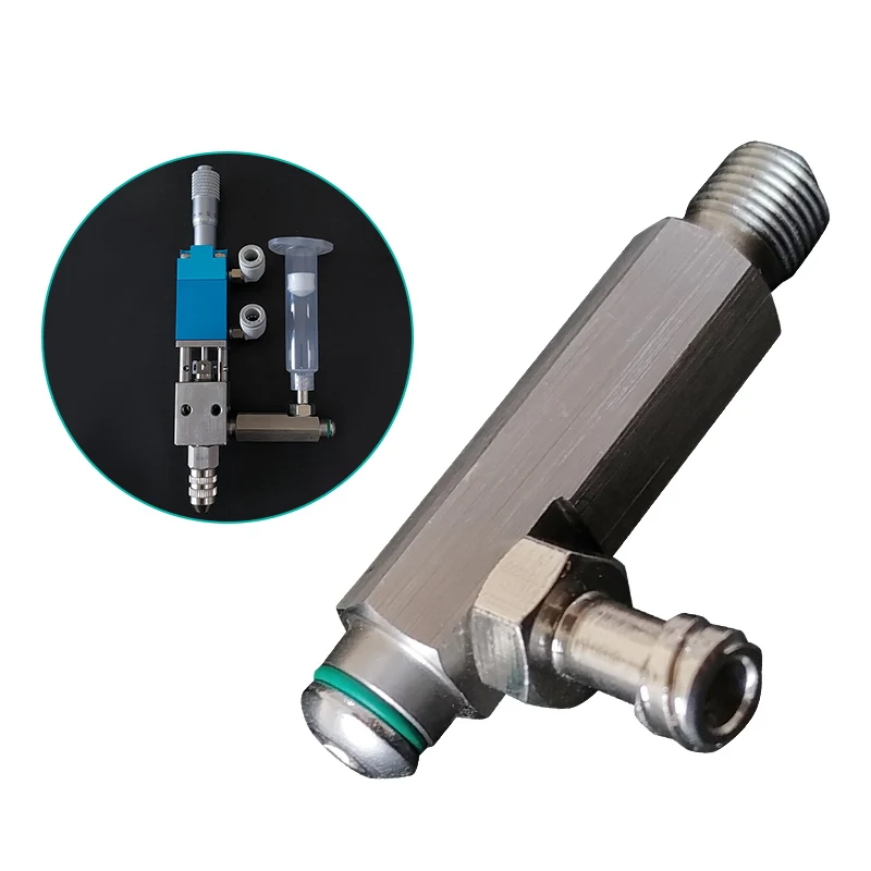 Dispensing valve connect the syring adarter metal connector 1 split tooth adapter syringe connector dispenser connector