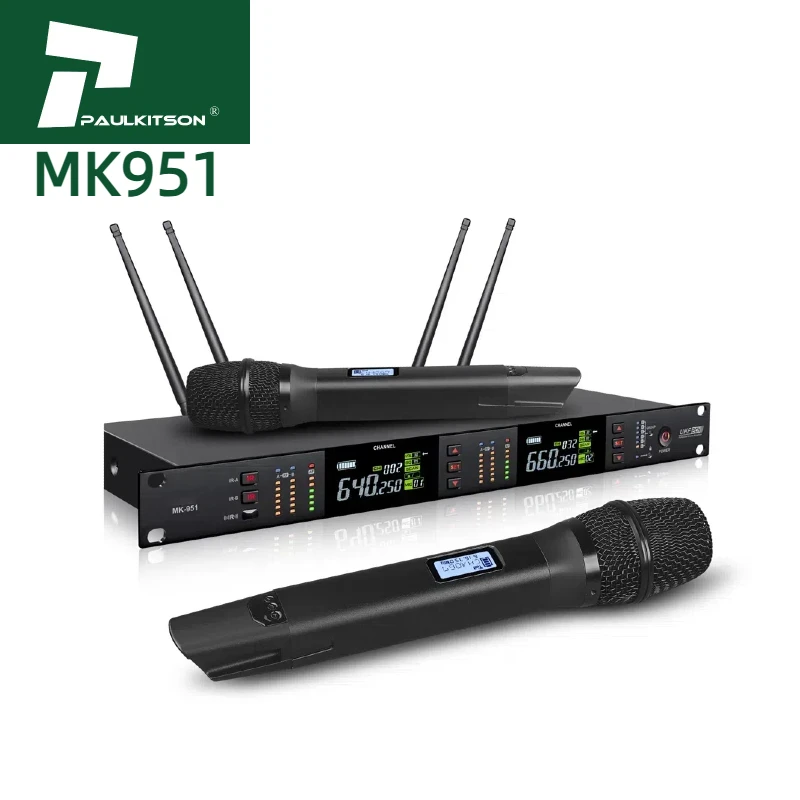 MK951 True Diversity Professional Music System Microphone and UHF Wireless Microphone Accessories