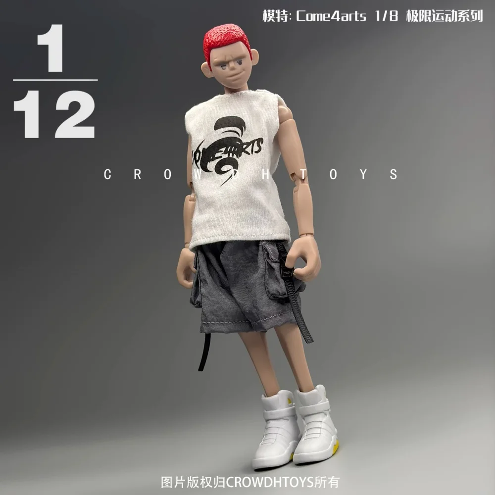 【Only Clothes】1/12 Scale Male Soldier Handmade Accessories Utility Pants Color-block Jacket Cargo Shorts Fit 6''Action Body Toys