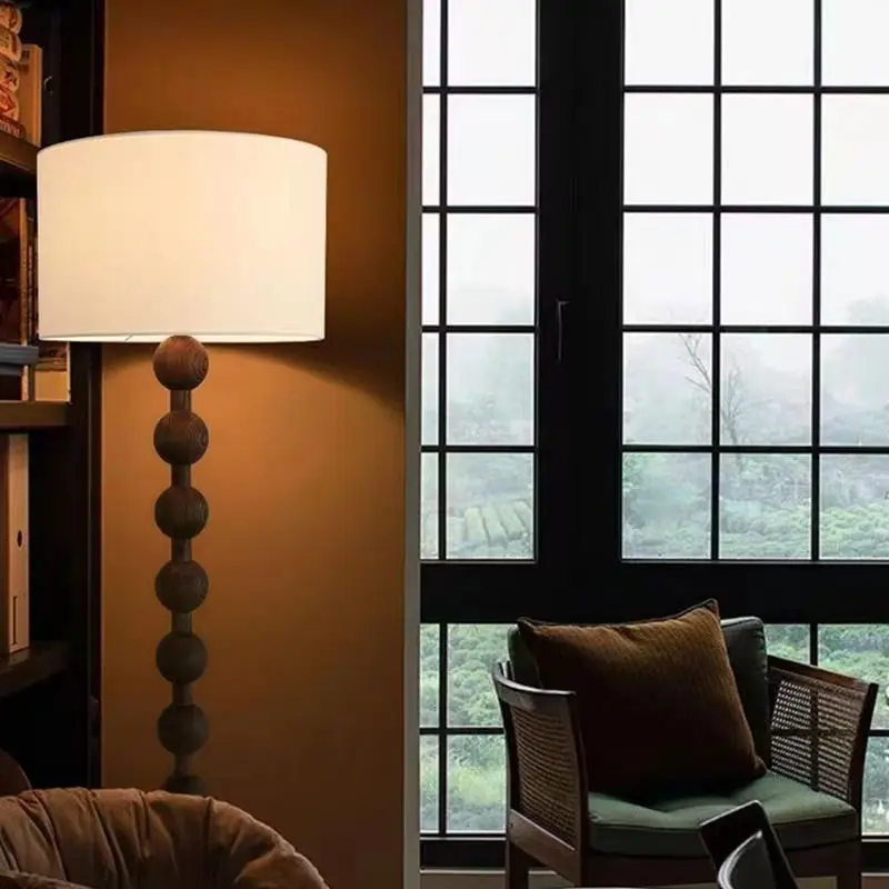 American retro floor lamp, wabi-sabi atmosphere living room table lamp