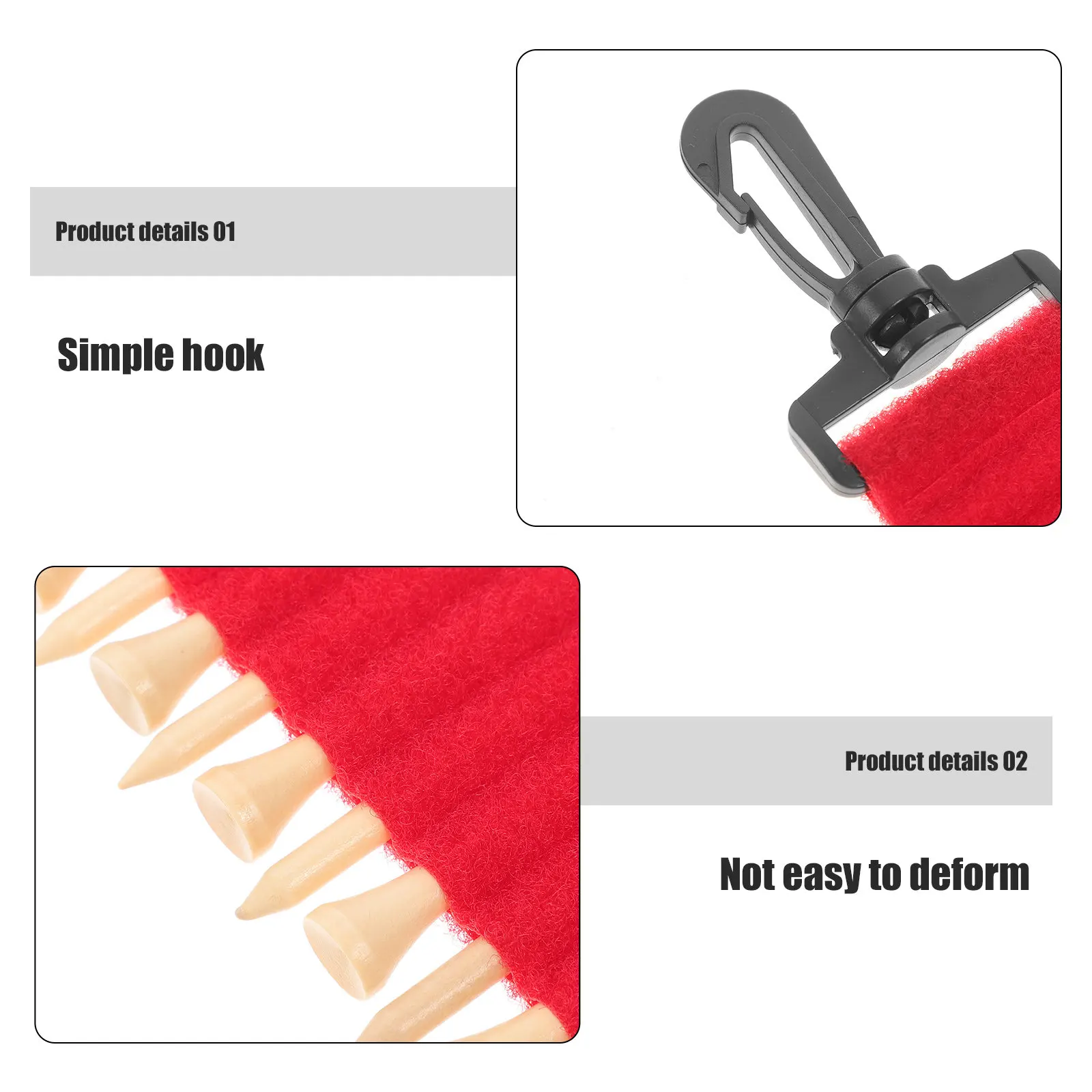 

Набор из 1 шт. держателей для гольф-ти, тонкая работа, высокое качество, надежное крепление, легкий вес, простые в использовании ти.