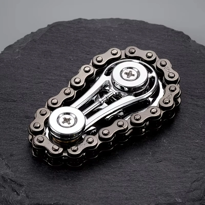 New Sprockets Flywheel Fingertip Gyro Fidget Spinner Antistress Anxiety Metal Bike Chains EDC Spinner Fidget Toys For Adult
