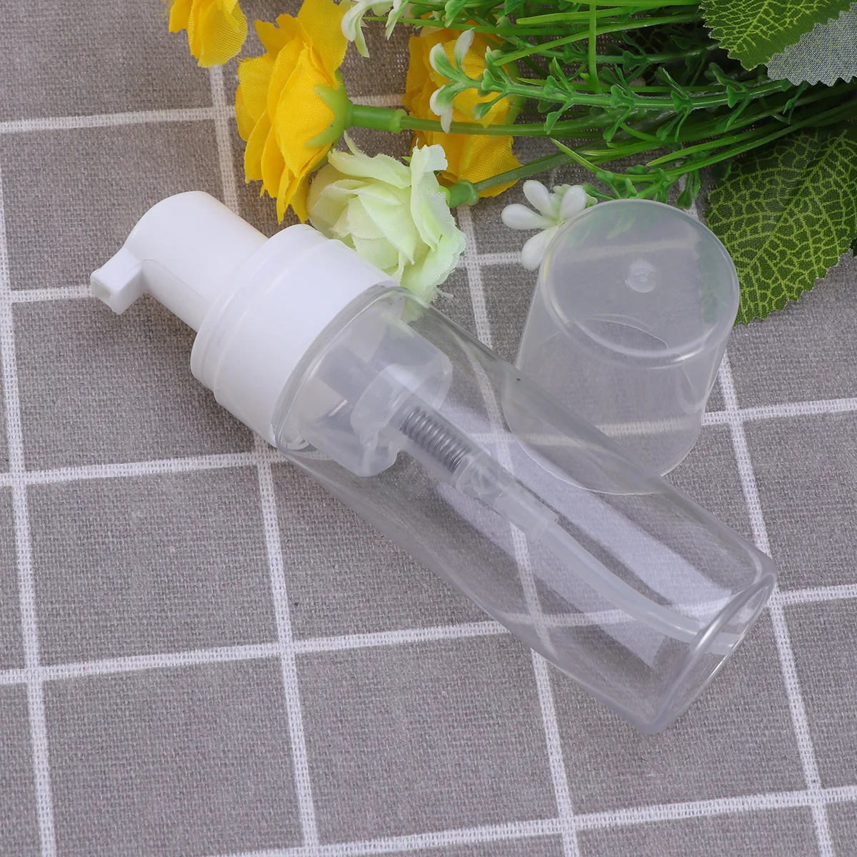 50ml 폼 디스펜서 펌프 병 여행용 메이크업 샴푸 컨디셔너 로션 누출 방지용 재사용 가능한 빈 용기