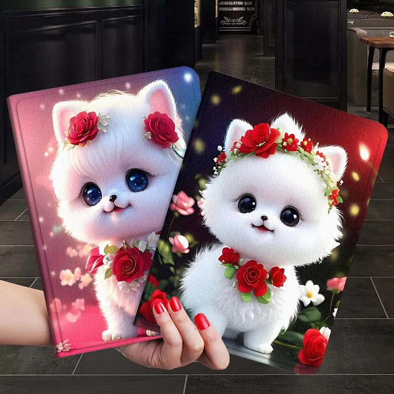 

Cartoon Cute Cat Dog For Xiaoxin Lenovo Tab P12 Extreme Legion Y900 Idea Pro GT 12.1 2025 Foldable Tablet Case Gift