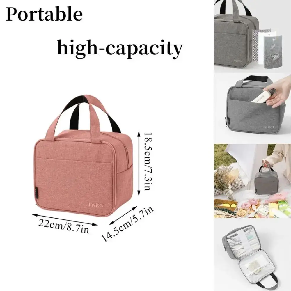 

New Insulated Lunch Bag Waterproof Portable Aluminum Foil Rice Bag Cooler Lunch Box High Quality Lunch Handbags For Students Hot