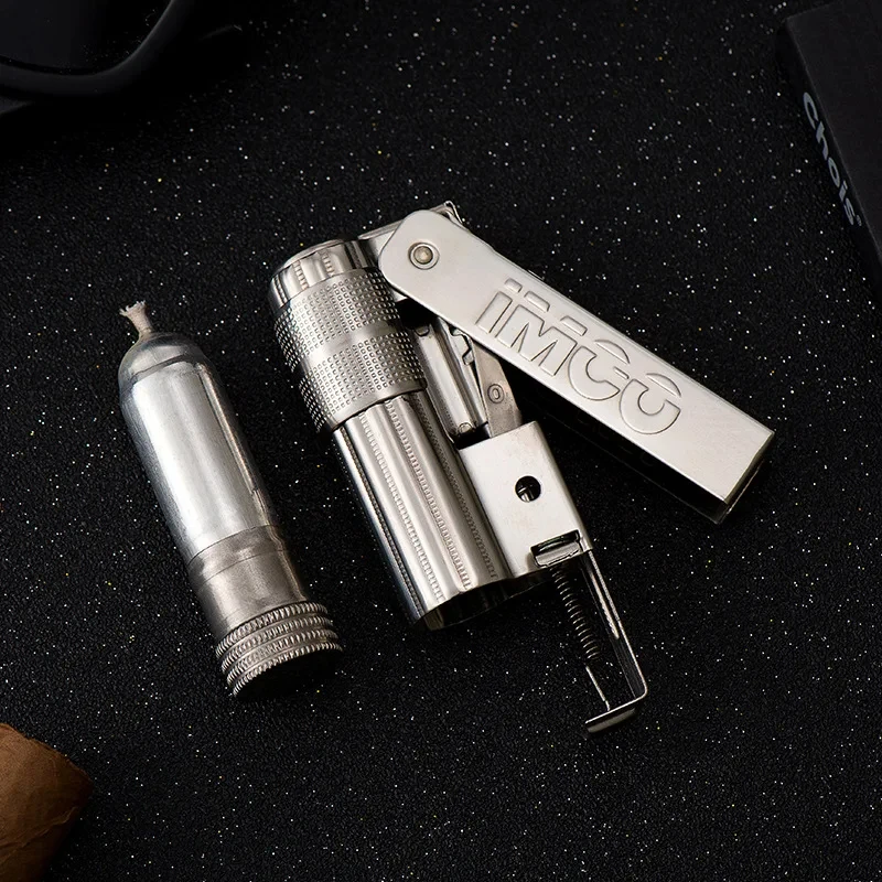 IMCO Vintage Kerosene Lighter Metal Outdoor Windproof Personalized Creative Lighter Old-Fashioned Kerosene Lighter Men\'s Gift