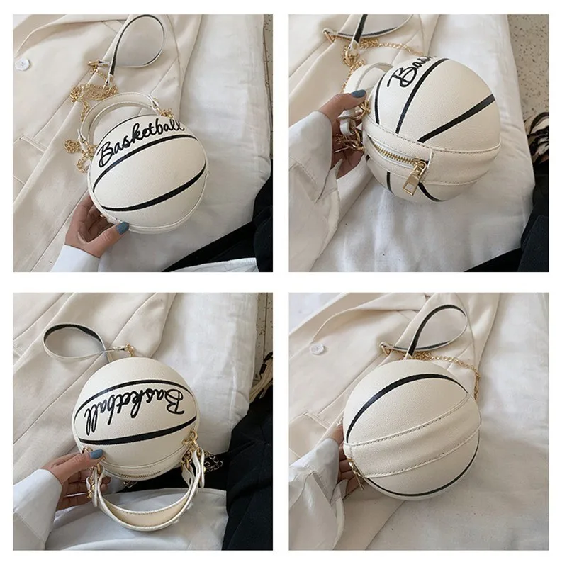 Hot Selling Ladies Spherical Bag Personality Basketball Bag New Shoulder Messenger Bag Korean Round Bag Women\'s Bag