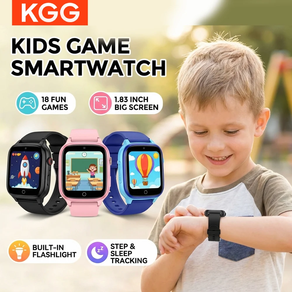 

Game Smart Watch Kids 18 Fun Games Sleep Monitoring Alarm Clock Learning Clock Perfect Digital Smartwatch Children Boy Girl Gift