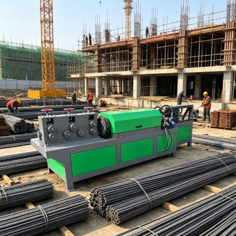 Precise Meter Counting Digital Rebar Straightening Cutter Tolerance Controlled Building Processing Equipment