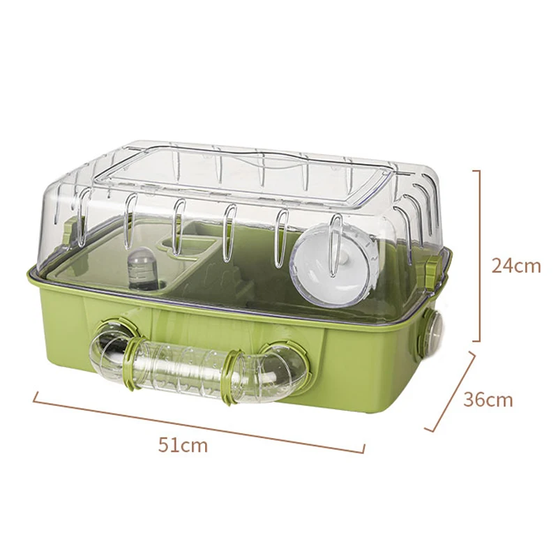 Hamster Cage Villa Tunnel Acrylic House Breeding Box Supplies Set Toy Pet Sports Training Runway Accessories