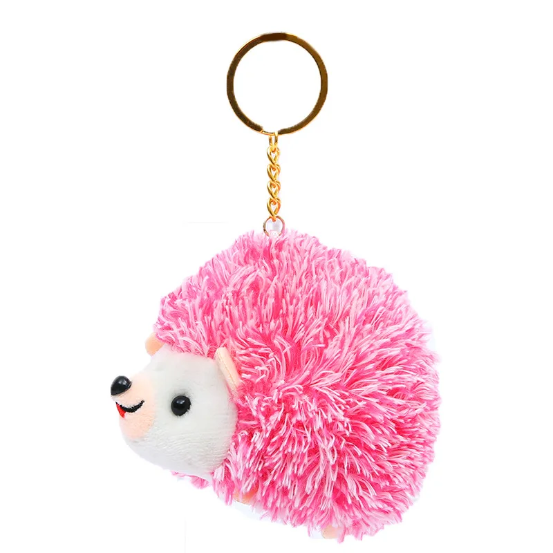 Mini juguete de peluche de seto suave y bonito de 10cm, llavero personalizado tipo vida, colgante para bolso para promociones o regalos