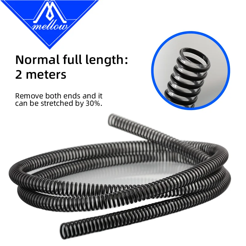 يانع أسود 2 متر لينة مكافحة أضعاف 15 مللي متر CPAP مروحة الأنابيب ل فرش الطرد المركزي منفاخ تيار مستمر WS7040 مروحة للطابعة VzBoT Voron لتقوم بها بنفسك ثلاثية الأبعاد