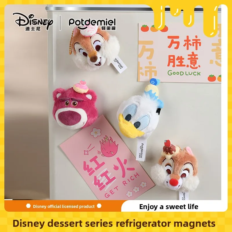 

Плюшевое украшение для холодильника — официальный медведь Disney Honey Pot с дизайном чипсов, бестселлер, милый функциональный кухонный декор, подарок