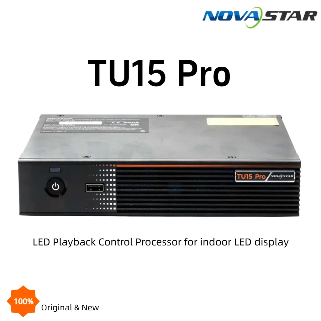 

Контроллер NovaStar TU15 Pro для LED-экранов с декодированием 4K, беспроводным зеркалированием и 4-портовым Ethernet-видеопроцессором