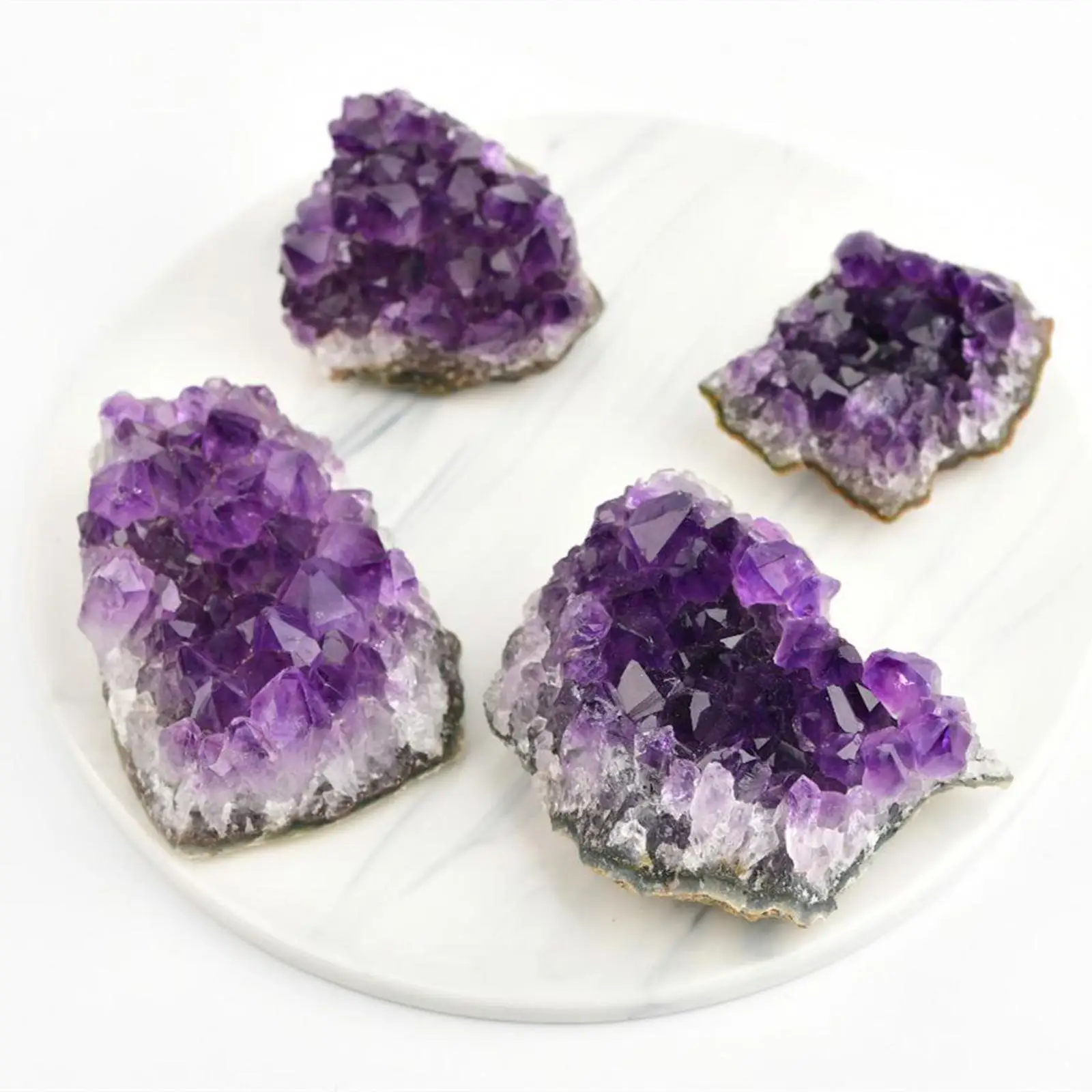 Natural Amethyst Crystal Cluster, Unique Natural for Home / Office /