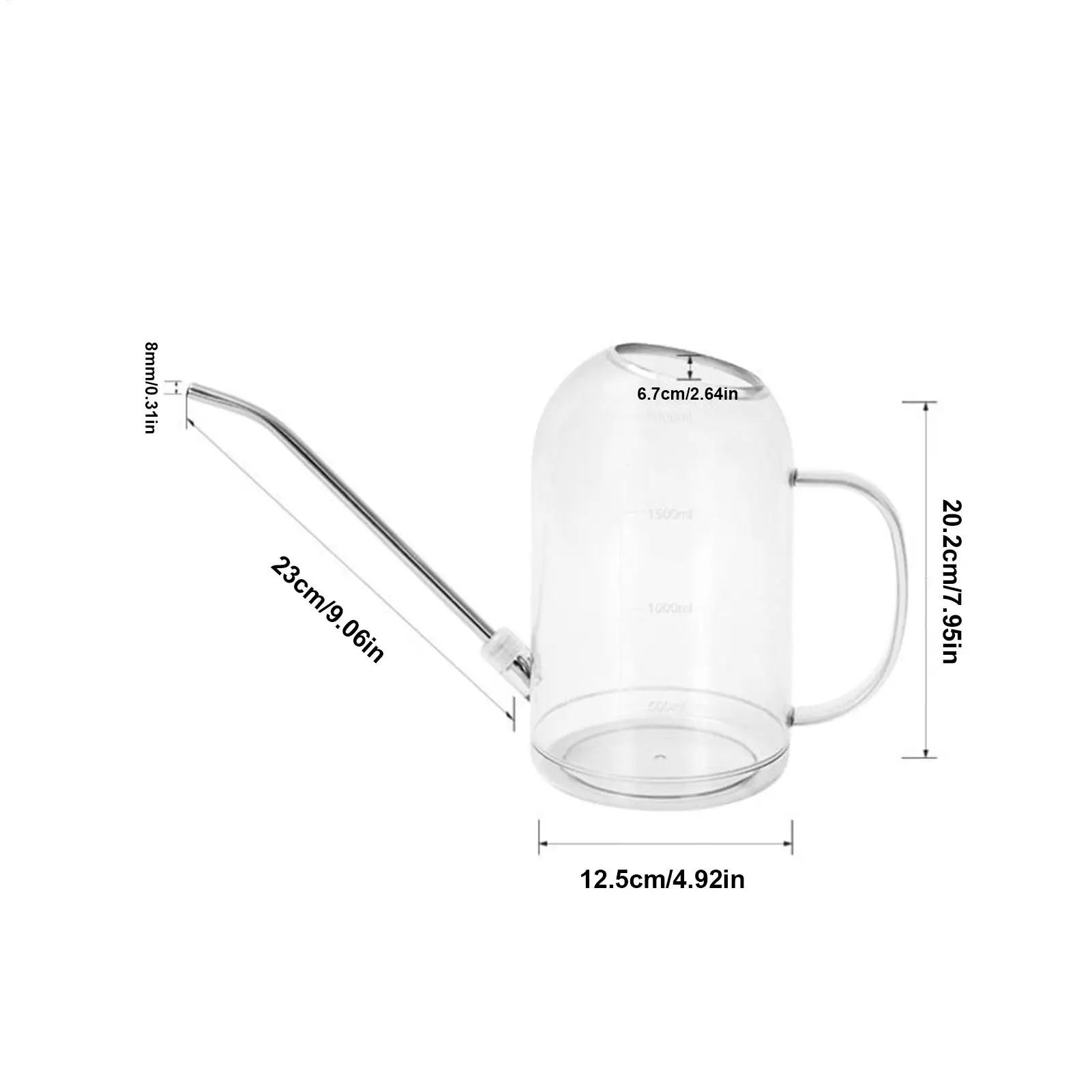 مسقاة النباتات الداخلية 2L كبير صنبور طويل سقي وعاء زراعة لوازم الرعاية لحديقة الحديقة ساحة فناء الشرفة النباتات المنزلية