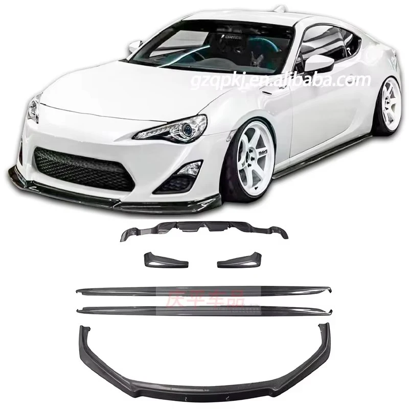 

Carbon Fiber Front Shovel Side Skirt Wrap Corner Back Lip for 86 Subaru BRZ Body Kit