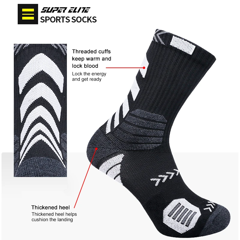 X-TIGER Sports Socks Breathable Cotton Aero Socks Mens Bicycle Sport Running Camping Hiking Football Basketball Socks