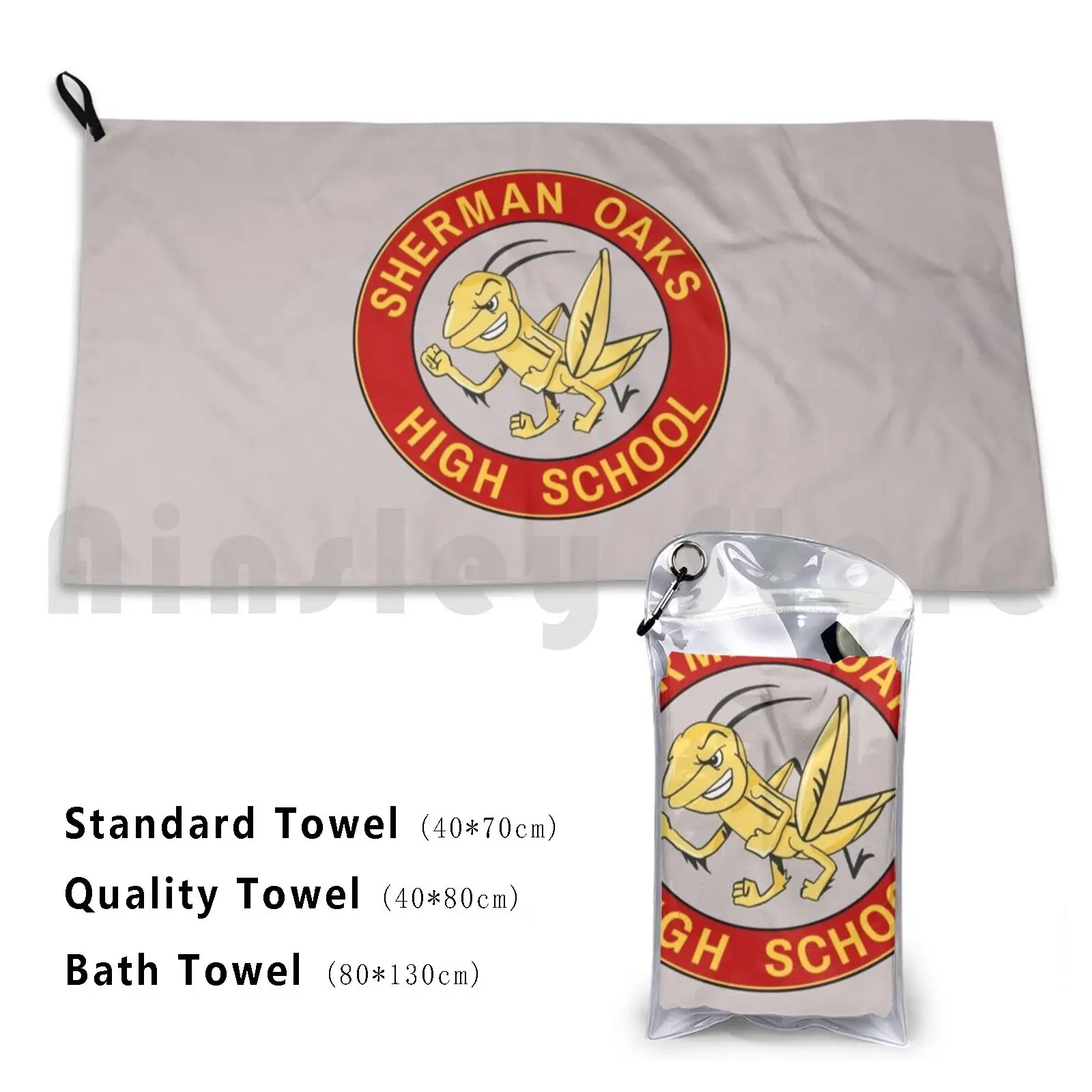 Never Have I Ever-Sherman Oaks Logo Beach Towel Quick Dry Quality Towel Never H…