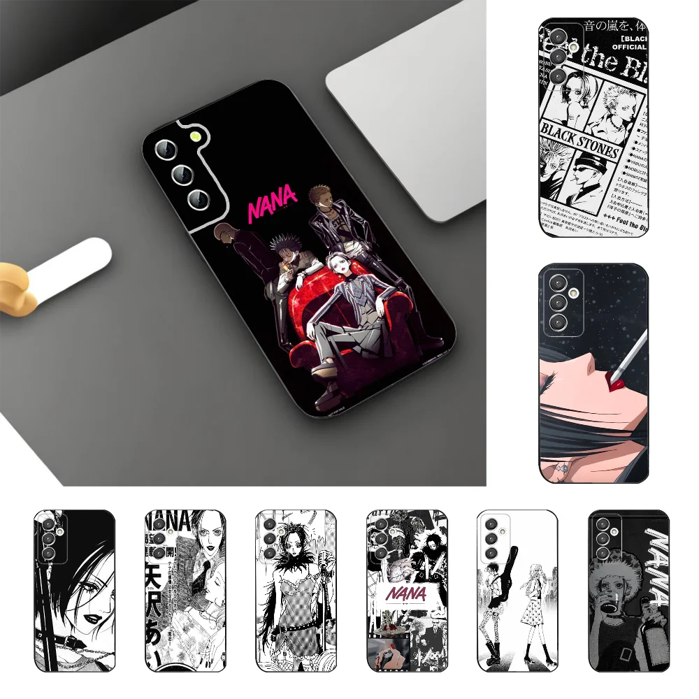 Nana Osaki Anime Phone Case For Samsung Galaxy A52 A12 A51 S21 Edge S22ULTRA S23 S20LITE Plus Ultra Black Cover