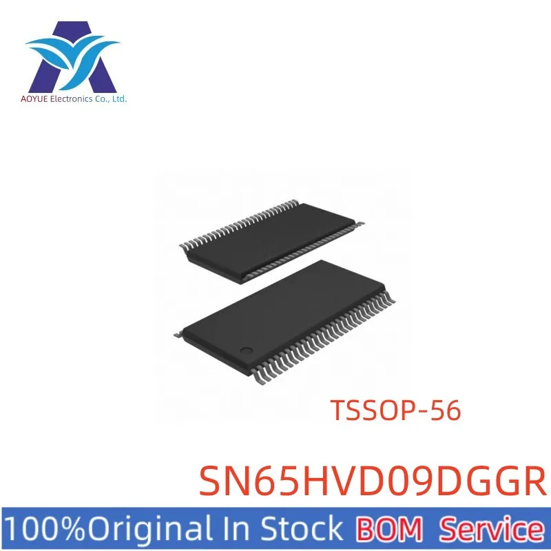 

New Original Stock SN65HVD09DGG SN65HVD09DGGR Marking: SN65HVD09 TR TSSOP-56 RS-485 Transceiver Interface Chip Series BOM Offer