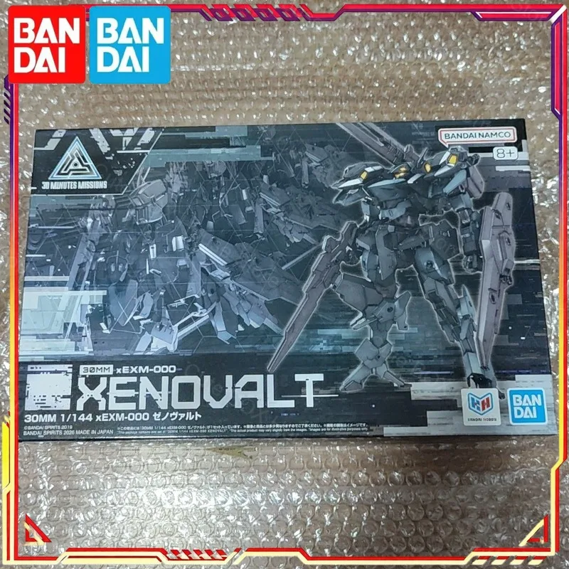 В наличии: 100% оригинальный сборный модельный набор Bandai 30MM 1/144 xEXM-000 Xenovalt, коллекционная фигурка из аниме, игрушка для сборки, подарок.