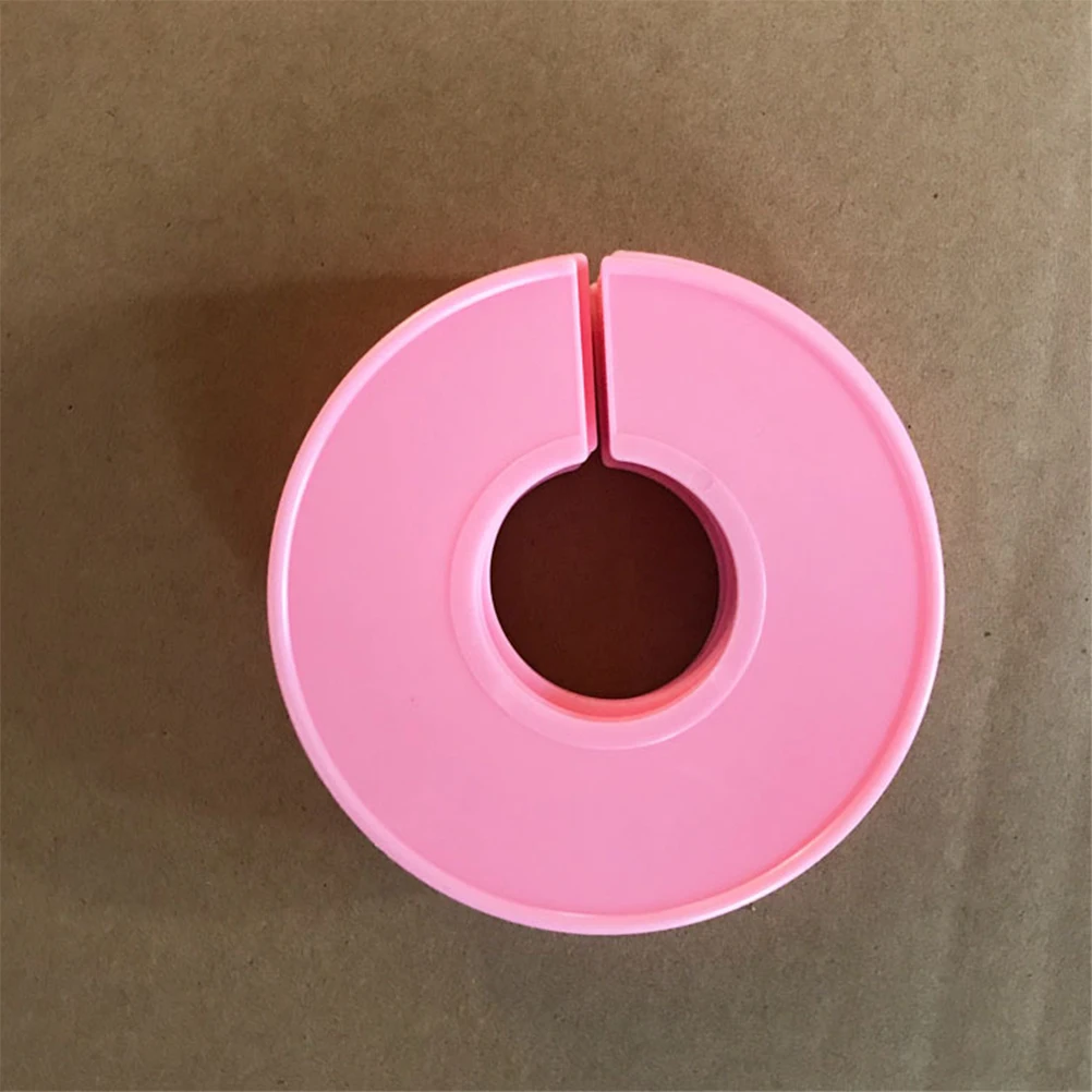 

10pcs Clothing Size Dividers Diy Plastic Round Hanging Divider Circles For Clothes Organizer Label Holder (Random Color,