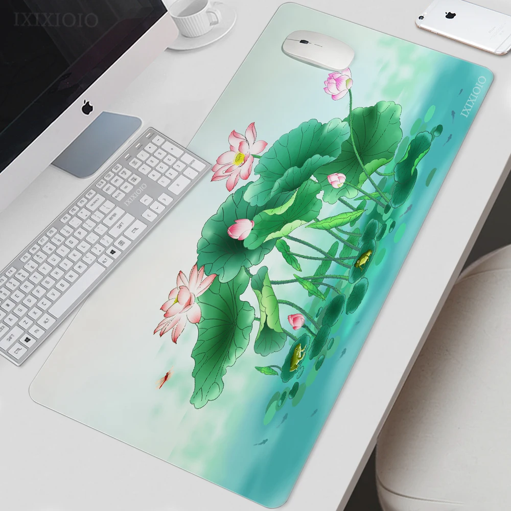 Flower Mouse Pad Gamer XL Computer HD New Mousepad XXL keyboard pad Soft Non-Slip Natural Rubber Gaming laptop Desktop Mouse Pad