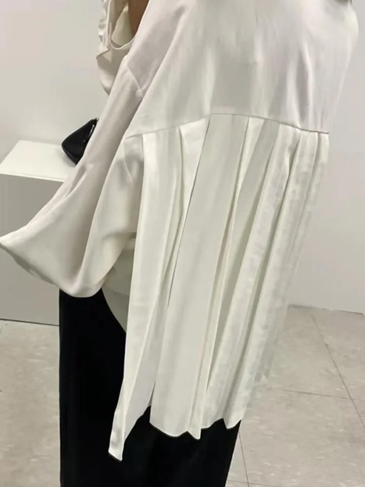 

Корейская модная черная блузка на пуговицах с длинными рукавами и воротником с лацканами, весна-лето 2022, свободные повседневные рубашки, топы для женщин