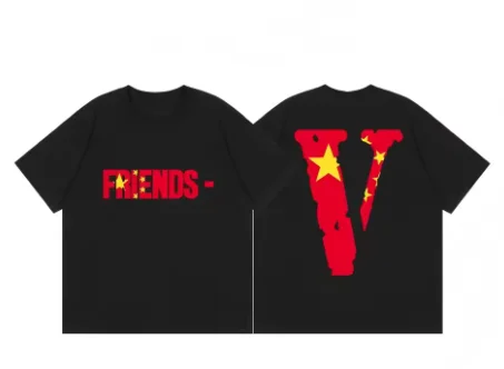 2026 new T‑Shirt Double‑Sided Front Slogan Back Cracked Big Shape Print Unisex Short‑sleeve Tops