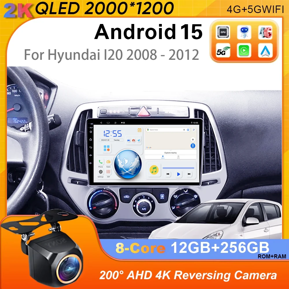 

Android 14 Car Radio For Hyundai I20 2008 - 2012 Multimedia GPS Navigation 2 Din Carplay Stereo DVD Player 2 din 4G autoradio BT