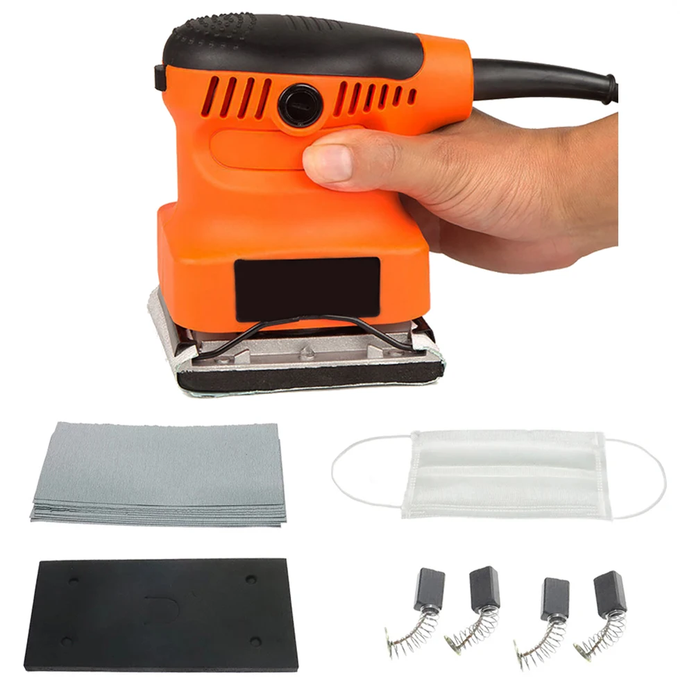 Sandpaper Grinder Electric Sander with 10pcs Sandpaper Electric Polisher Machine Strong polishing machine Hand-held Tool Sander