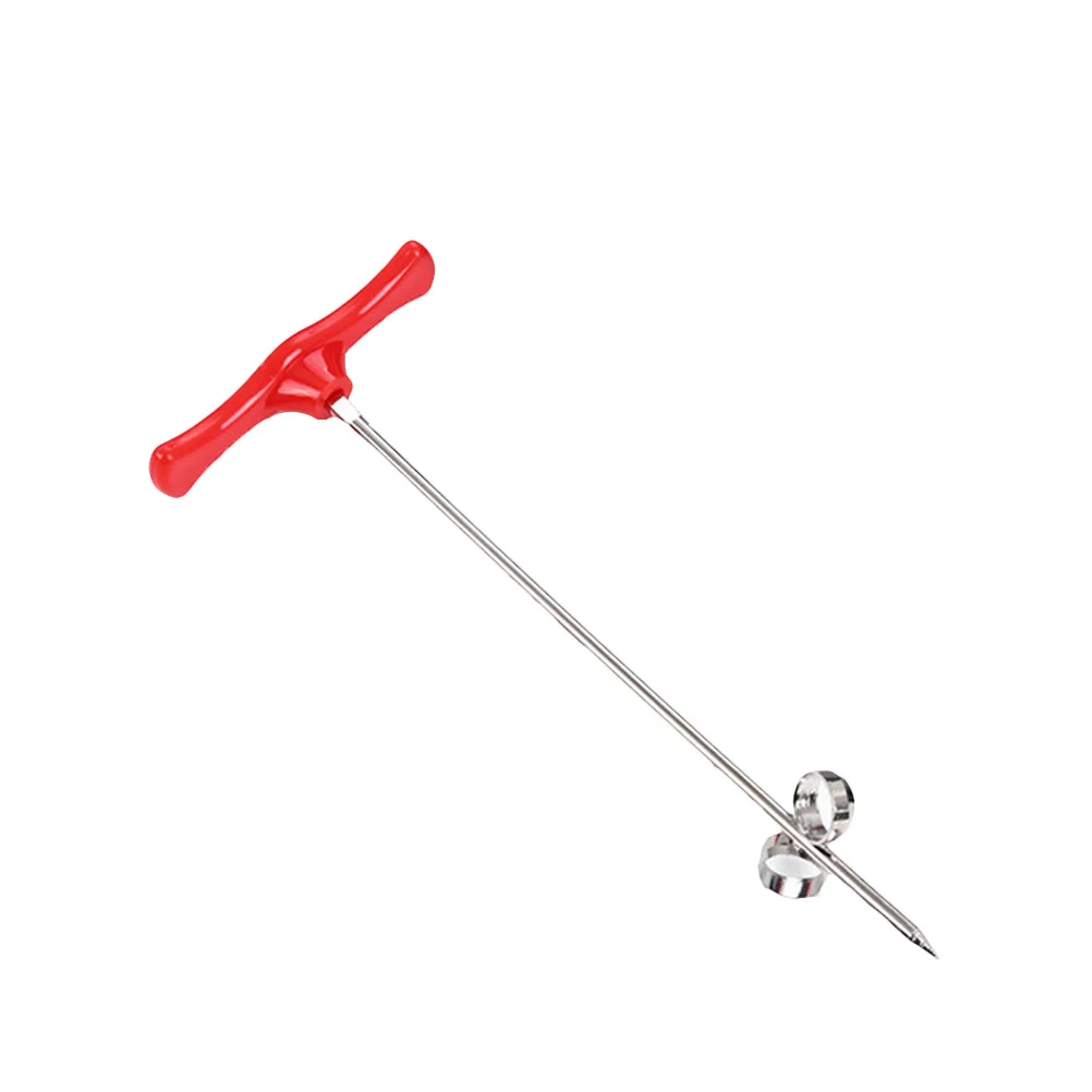 

Red Stainless Steel Vegetable Screw Slicer Spiral Coils Cutter for Cucumbers Potatoes Radishes Artistic Dish Carving Easy