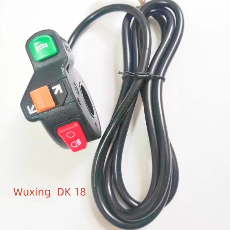 

Wuxing DK 04 3 In 1 E-Bike On/Off Switch DK15 Scooter Front Lamp Turn Light And Horn On Off Electric Bicycle DK 18 Ebike Parts