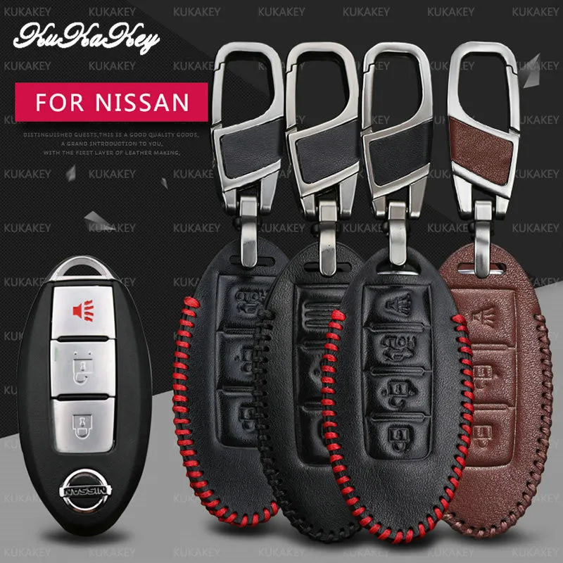 Remote Smart Car Key Case Cover For Nissan Qashqai Juke Note Almera Teana Tiida Murano Pathfinder Primera Auto Key Cover Holder