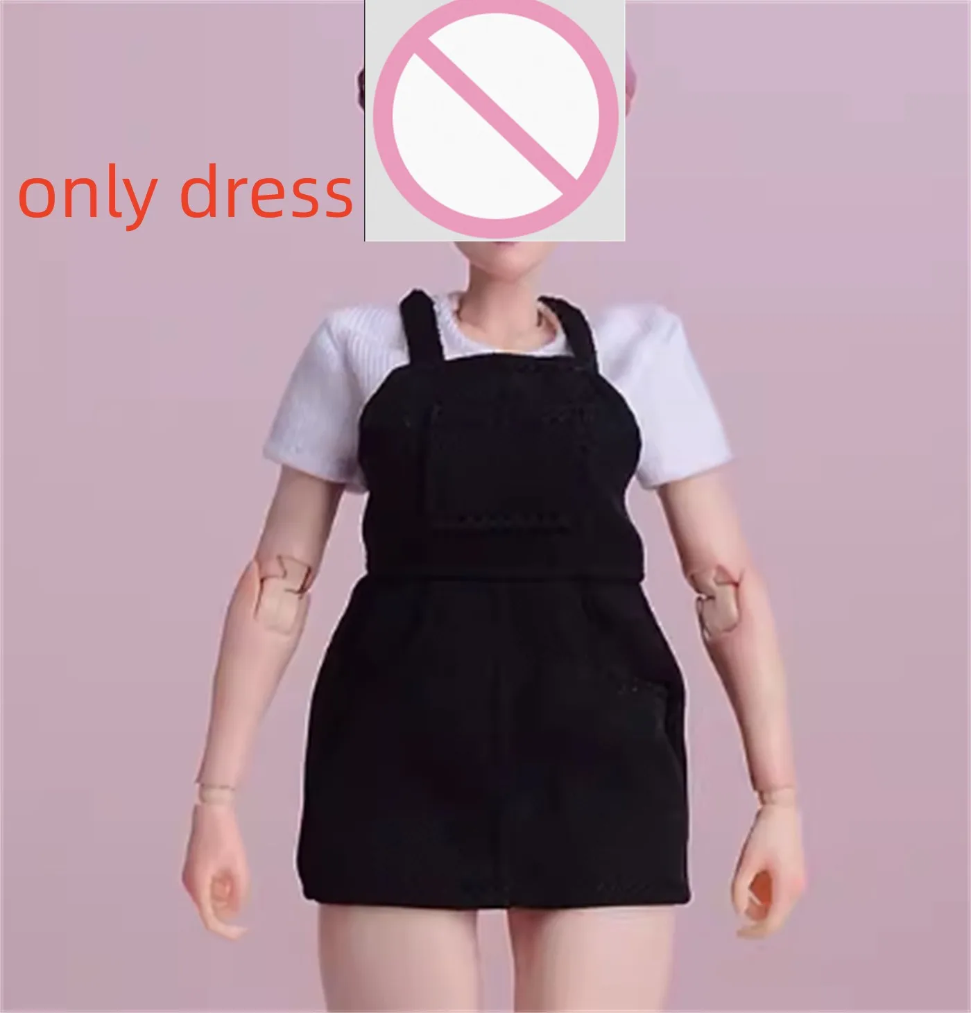 

1/12 Scale suspenders Camisole dress CLothes Anime Model Fit 6 '' Doll Soldier Action Figure