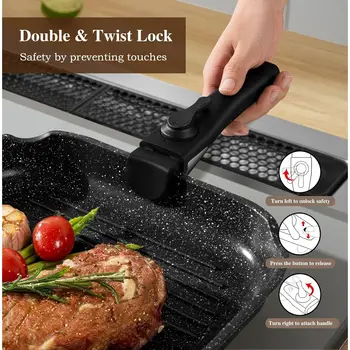 12 best sales Conjunto de utensílios de cozinha em granito - №1