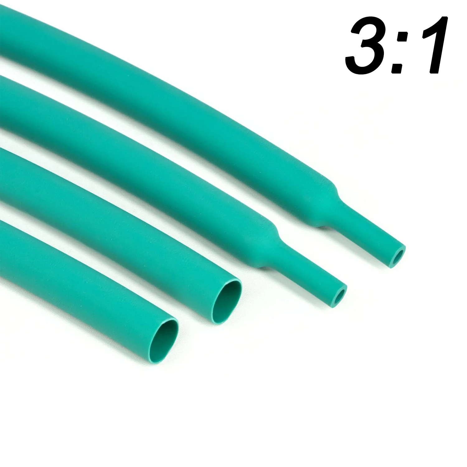 3:1 Ratio Φ2.4mm - 30mm Heat Shrink Tubing Green Roll Kit Dual Wall Adhesive Lined Shrinkable Wire Tube Marine Grade Waterproof