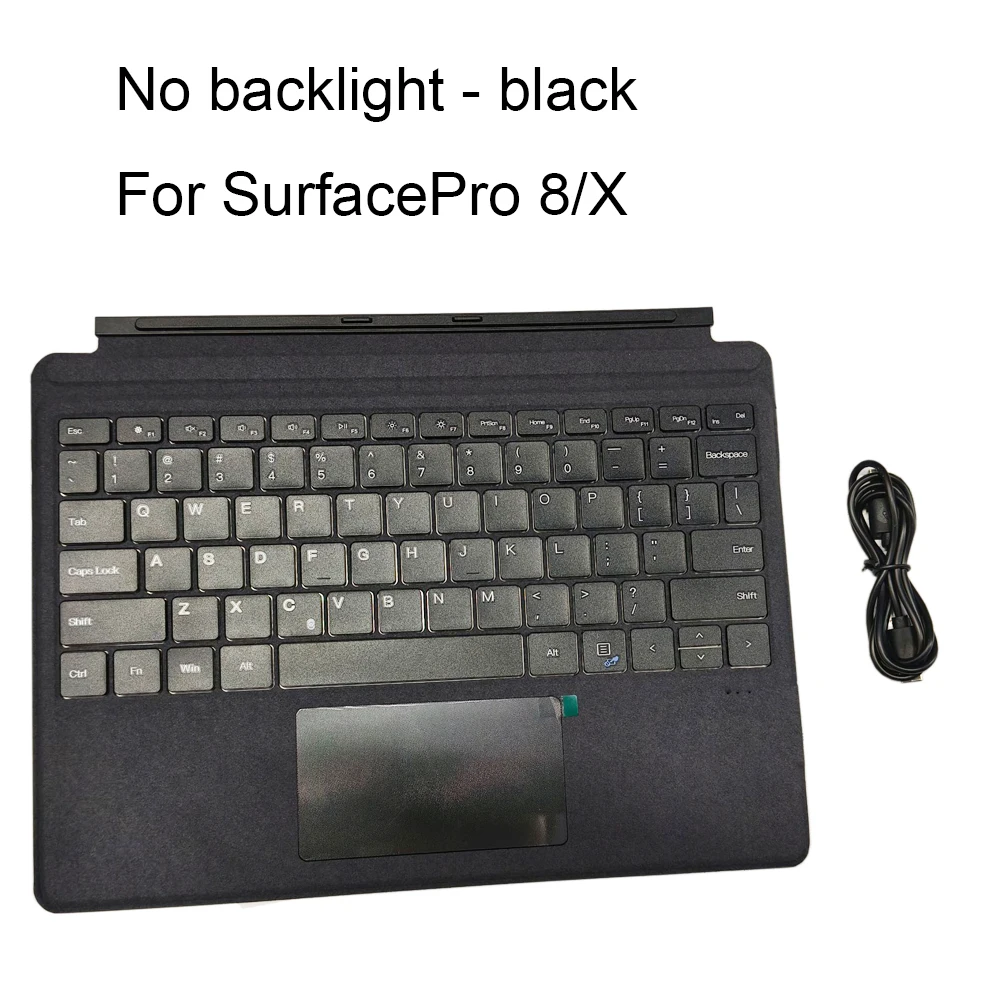 لوحة مفاتيح لاسلكية متوافقة مع بلوتوث ، لوحة تتبع بإضاءة خلفية ، لوحة مفاتيح لسطح Go1 ، 2 ، 3 ، سطح Pro3 ، 4 ، 5 ، 6 ، 7 + ، سطح Pro8 ، X