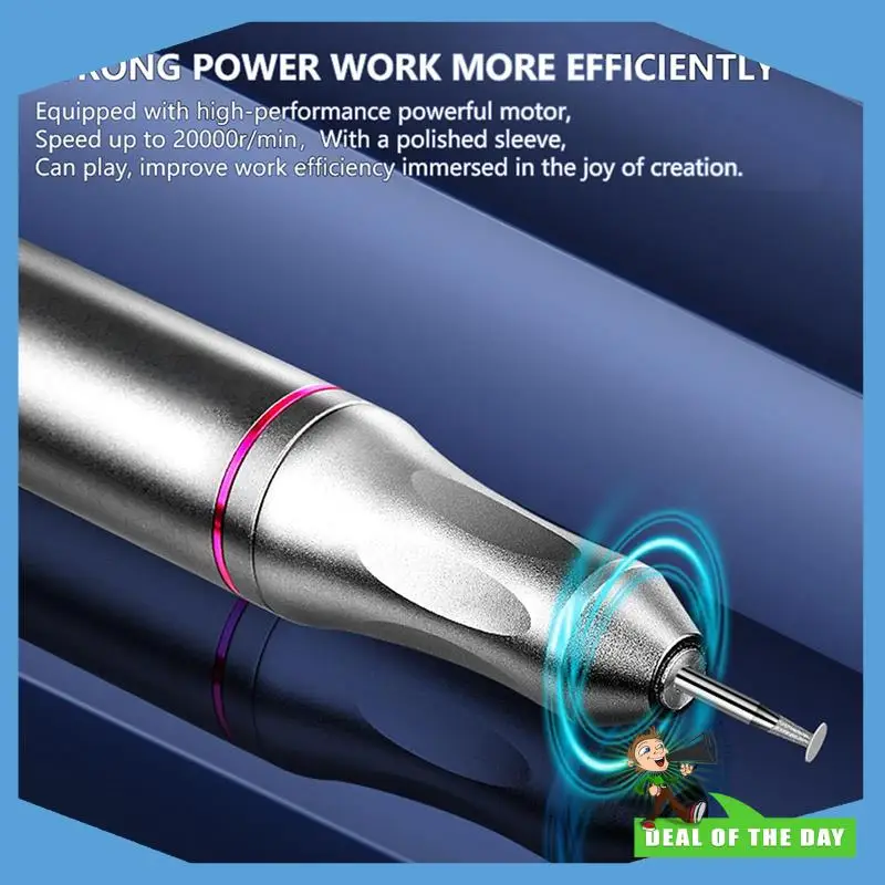 

24-Hour Delivery 666F Cordless Tool Electric Grinder Kit Variable Speed 6000-20000RPM 3.7V 10W For Engraving Grinding Polishing