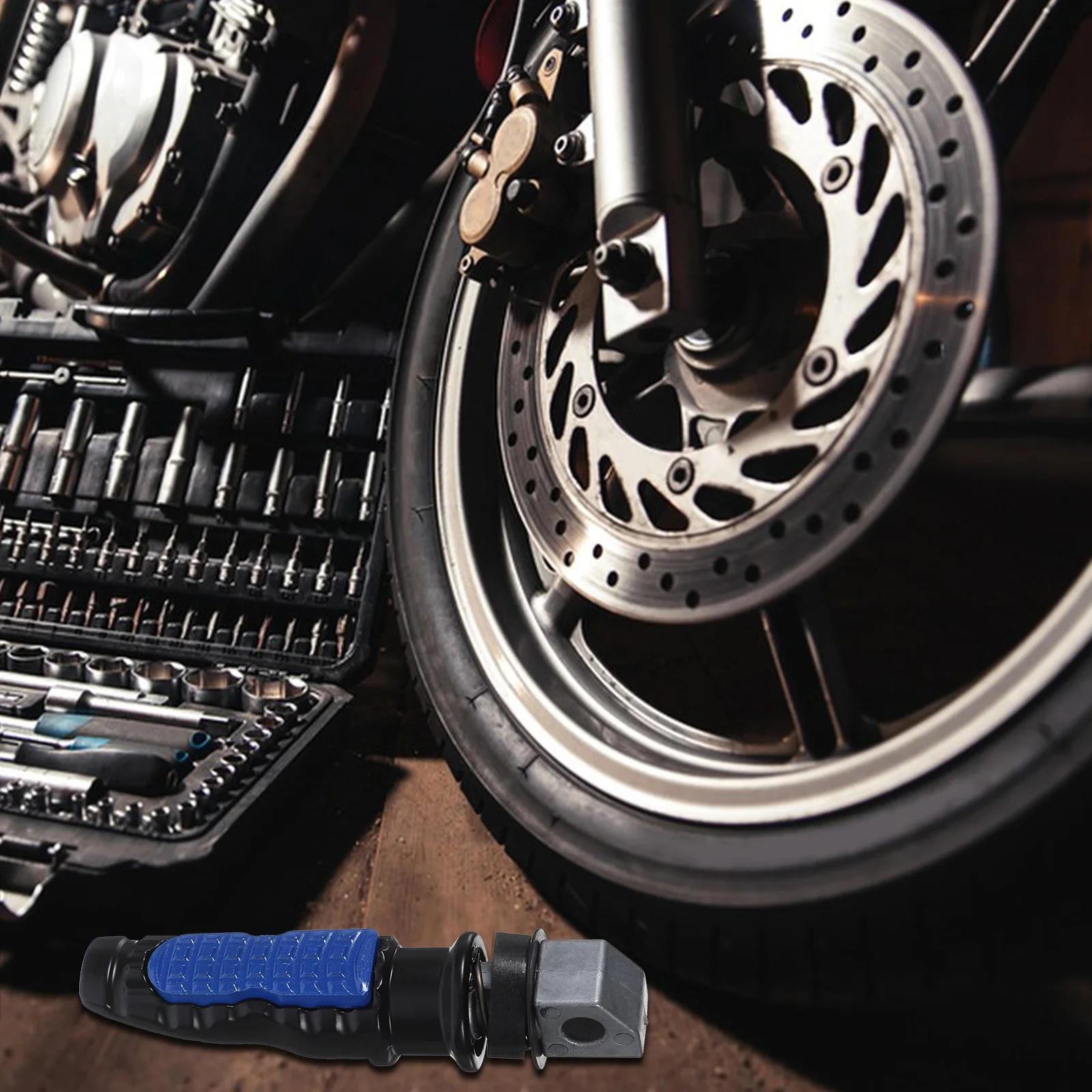 

2pcs Motorcycle Rear Foot Peg Metal Footrest For Electric Vehicles Motorcycles Durable High Hardness Bike Foot Peg