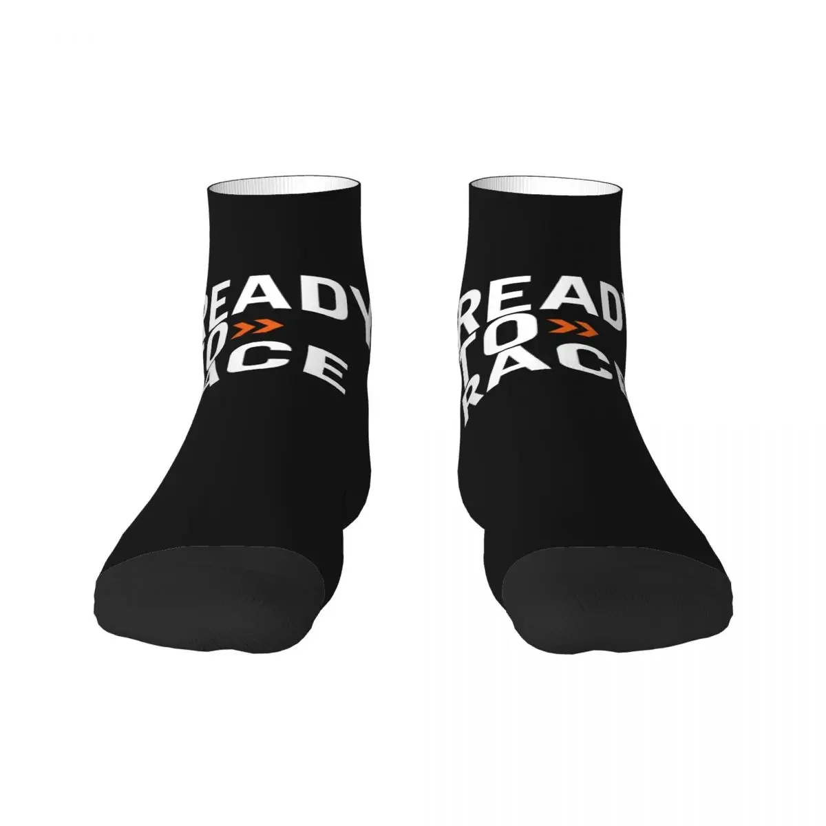 Ready To Race Dress Socks for Men Women Warm Fashion Novelty Racing Sport Motorcycle Rider Crew Socks