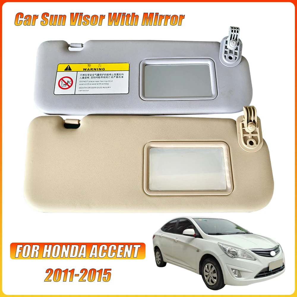 

Автомобильный солнцезащитный козырек для Hyundai Accent 1E 2011 2012 2013 2014 2015 Verna с зеркалом, левая и правая солнцезащитная козырек, передняя солнцезащитная панель