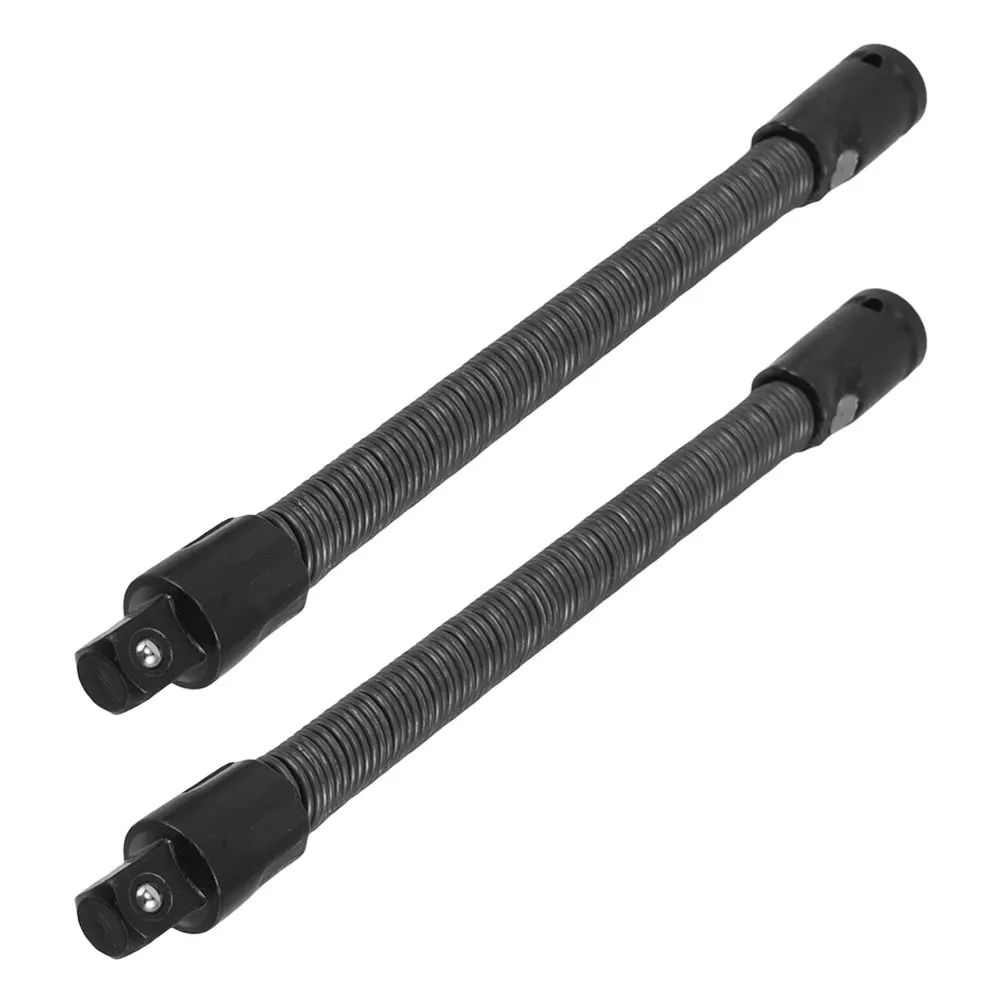 

2pcs Soft Connecting Rod Flexible Socket Wrench Extension Bar Drive Light Impact Extender Bendable Shaft Steel Flexible Hand