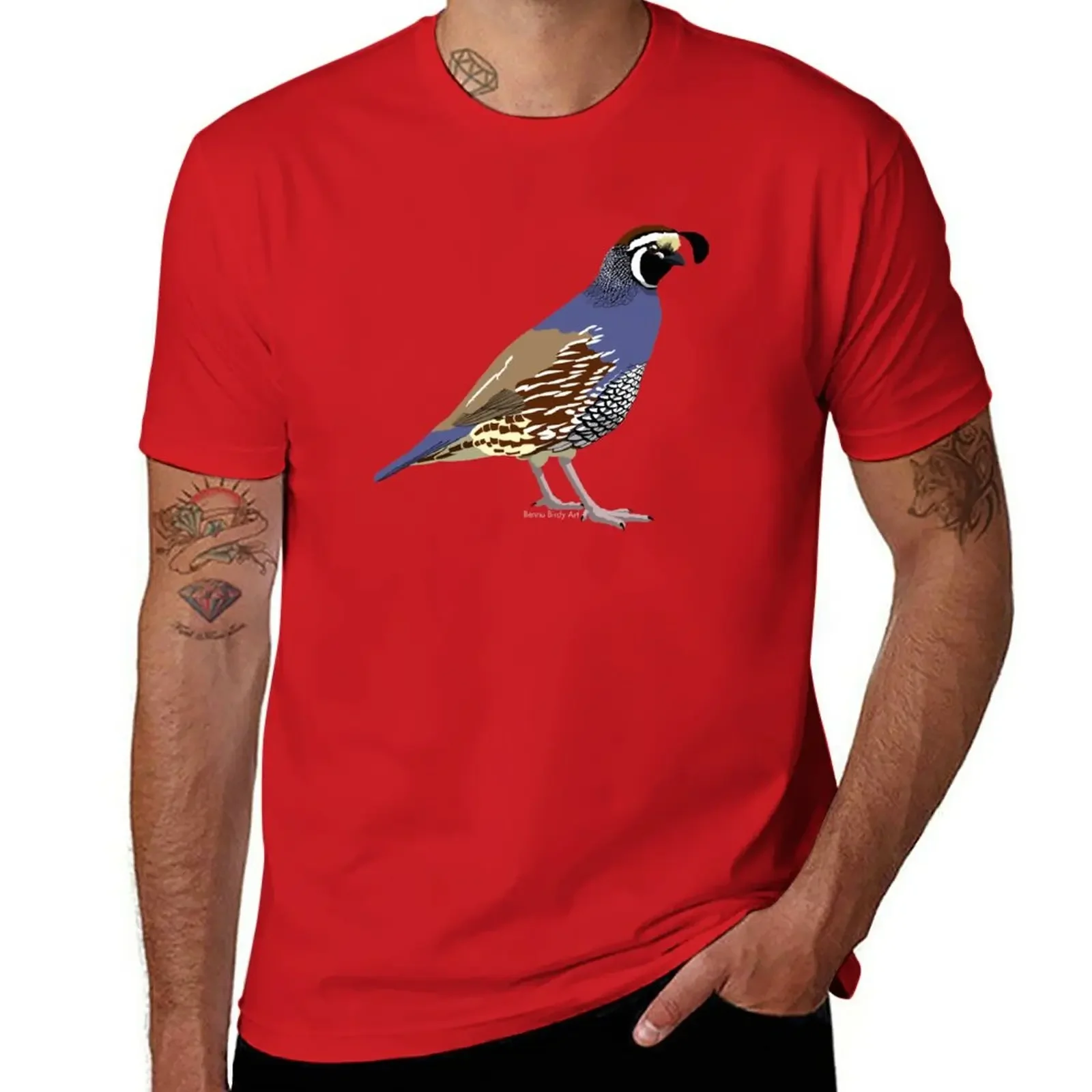 

California Quail T-Shirt sports fans cute tops quick-drying Blouse Men's cotton t-shirt