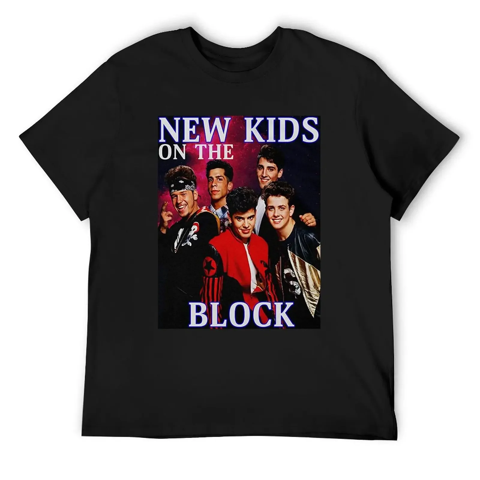 Vintage Style New Kids from The Block T-Shirt cute tops anime cotton t shirt men