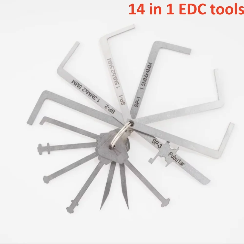 slotenmakergereedschap 6/7 stuks / set vervangend draaigereedschap / dubbele kop spansleutelgereedschap